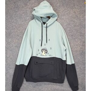 Steady Hands Inky Cap Hoodie Sweatshirt Mens 3XL Relaxed Embroidered Mushroom